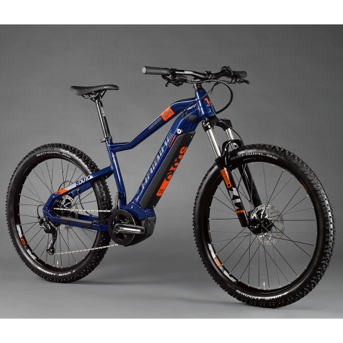 Велосипед  Haibike SDURO HardSeven 1.5 i400Wh 9 секунд. Altus 27,5", рама XL, блакитний-оранжевий-титан, 2020 - фото №2